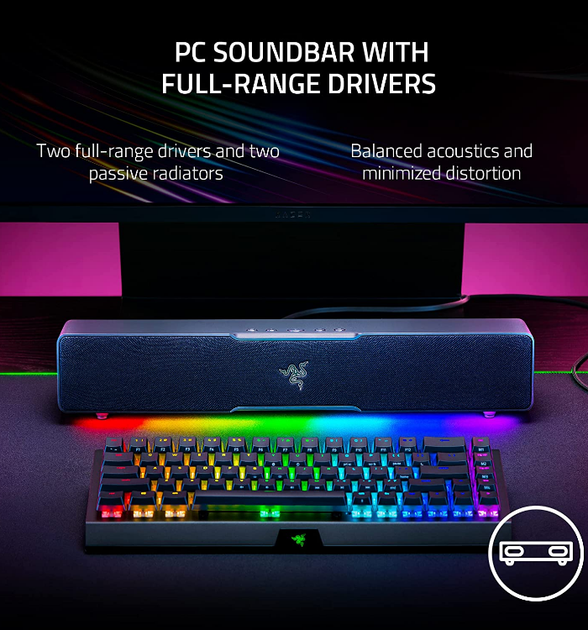 Игровая 5.1 Звуковая панель Razer Leviathan V2 X (RZ05-04280100-R3M1) - изображение 4