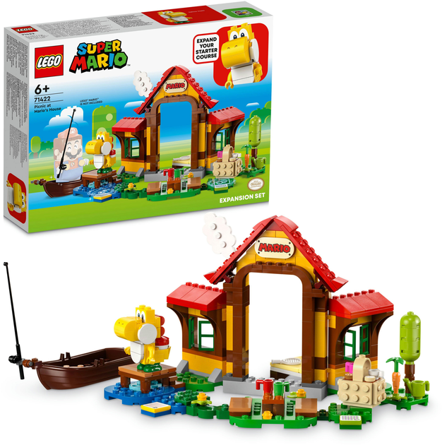Zestaw klocków LEGO Super Mario Builder Piknik w domu Mario. Zestaw rozszerzający 259 elementów (71422) - obraz 8