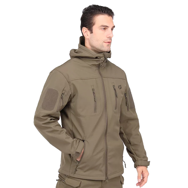 Куртка тактична Eagle Soft Shell JA-01-0 із флісом Olive Green M - зображення 1