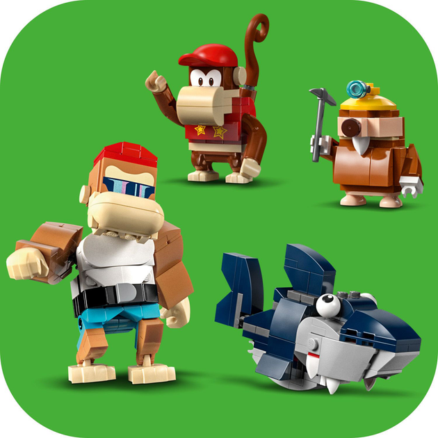 Zestaw klocków LEGO Super Mario Przejażdżka wagonikiem Diddy Konga. Zestaw rozszerzający 1157 elementów (71425) - obraz 7