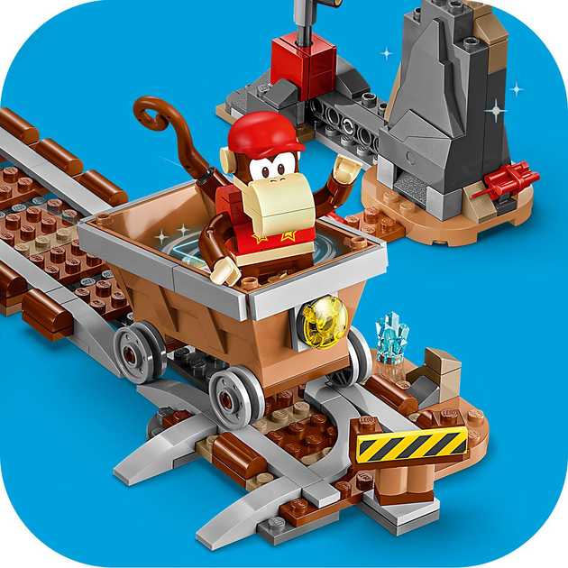 Zestaw klocków LEGO Super Mario Przejażdżka wagonikiem Diddy Konga. Zestaw rozszerzający 1157 elementów (71425) - obraz 8