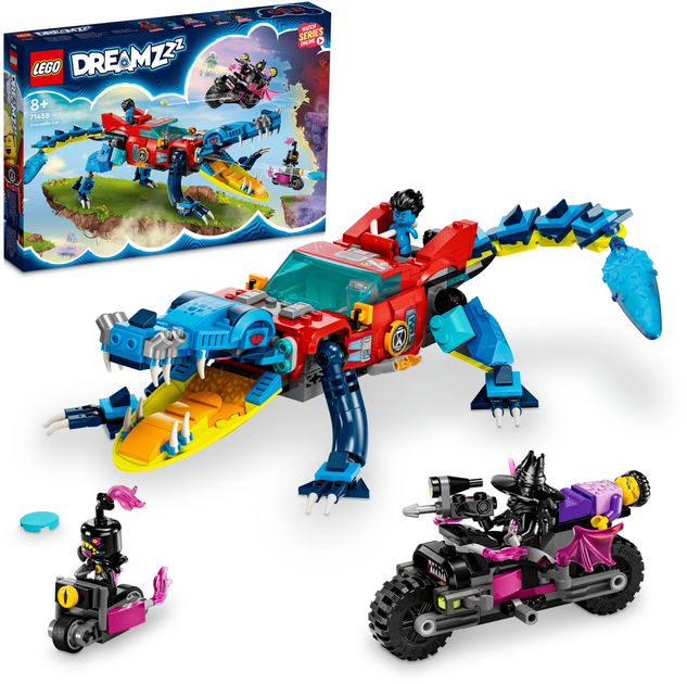 Zestaw klocków LEGO DREAMZzz Krokodylowy samochód 494 elementy (71458) - obraz 9