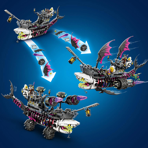 Zestaw klocków LEGO DREAMZzzzz Koszmarny Rekinokręt 1389 elementów (71469) - obraz 5