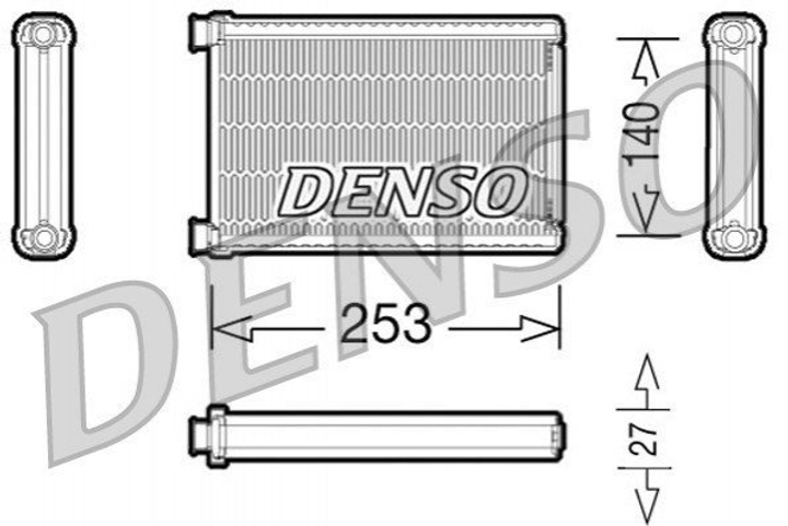 Радиатор системы отопления салона DENSO (DRR05005) - изображение 1