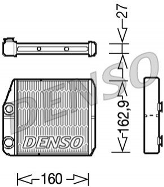 Радіатор пічки DENSO (DRR09035) - изображение 1