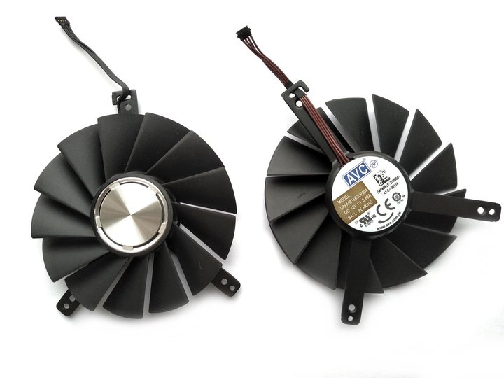 Вентилятор AVC для видеокарты NVidia DAPA0815B2UP004 (DAPA0815B2UP005 DAPA0815B2UP006) комплект 2 шт (№458) - изображение 2