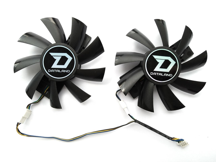 Вентилятор Apistek для видеокарты Dataland PowerColor RX 470 570 GA92B2U (GA92S2U) комплект 2 шт (№289.5) - изображение 1