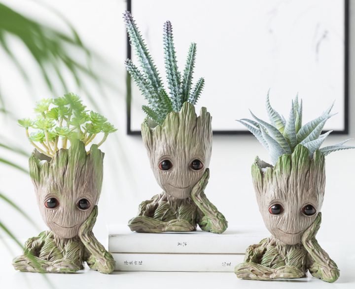 Цветочный горшок кашпо Primo Грут Groot для цветов и канцелярии (GR-01) Primo GR-01 серый - Фото 2 Цветочный горшок кашпо Primo Грут Groot для цветов и канцелярии (GR-01) Primo GR-01 серый - зображення 2