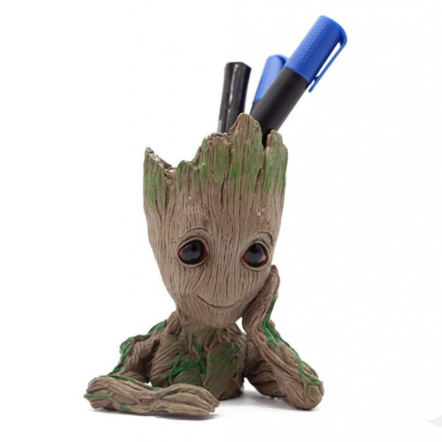 Цветочный горшок кашпо Primo Грут Groot для цветов и канцелярии (GR-01) Primo GR-01 серый - Фото 4 Цветочный горшок кашпо Primo Грут Groot для цветов и канцелярии (GR-01) Primo GR-01 серый - зображення 4