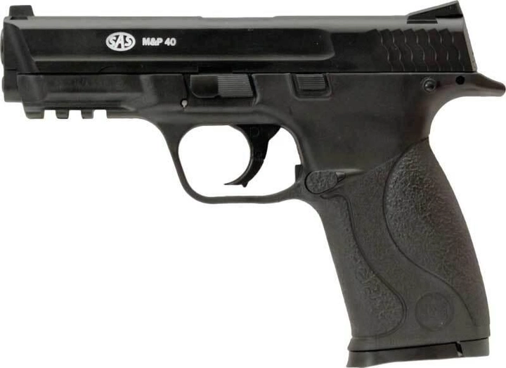 Пістолет пневматичний SAS S&W MP-40 (Military and Police) 4,5 мм BB (пластик) - зображення 1