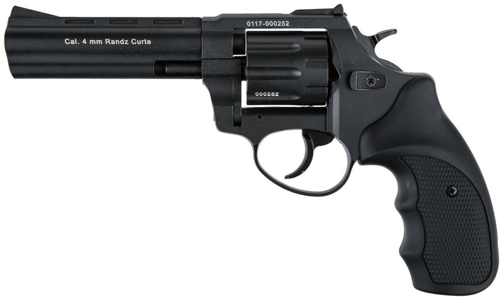 Револьвер под патрон Флобера Stalker S 4,5", 4 мм (барабан силумин; корпус металл; рукоять пластик) - изображение 1