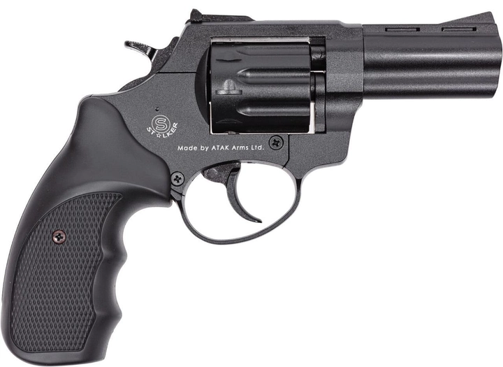 Револьвер под патрон Флобера Stalker 3", 4 мм (барабан сталь; корпус металл; рукоять пластик) - изображение 2
