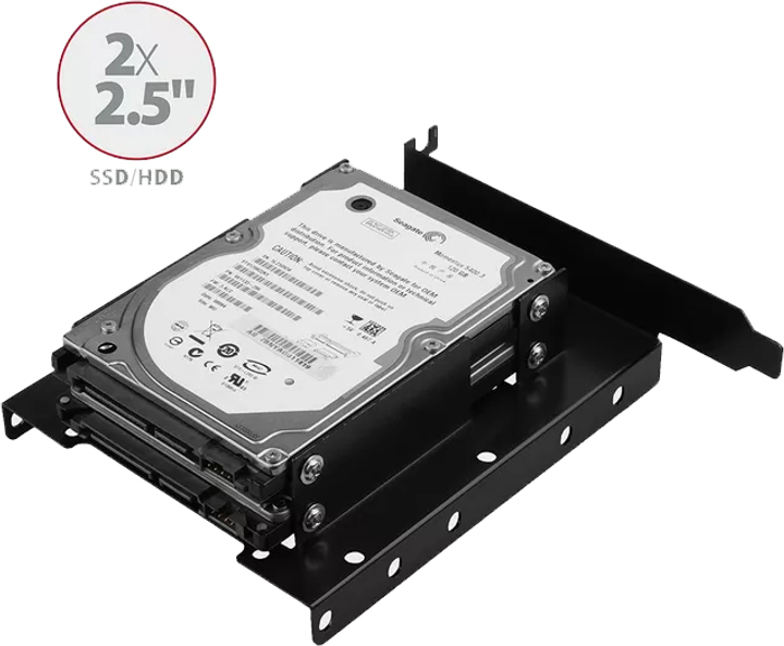 Kieszeń na dysk Axagon 2x 2,5" HDD (RHD-P35) - obraz 3