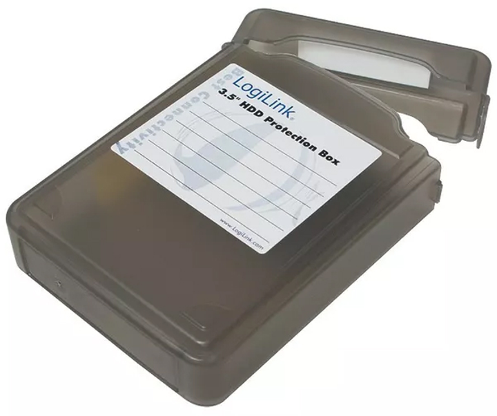 Pudełko ochronne LogiLink na HDD 3.5 Czarne (UA0133B) - obraz 1