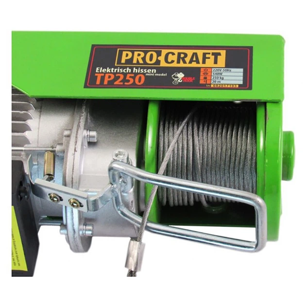 Подъемник электрический, тельфер (500 кг, 20 м) Procraft TP500 - Фото 5 Подъемник электрический, тельфер (500 кг, 20 м) Procraft TP500 - изображение 5