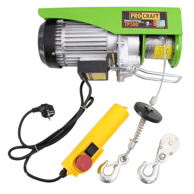 Подъемник электрический, тельфер (500 кг, 20 м) Procraft TP500 – фото ...