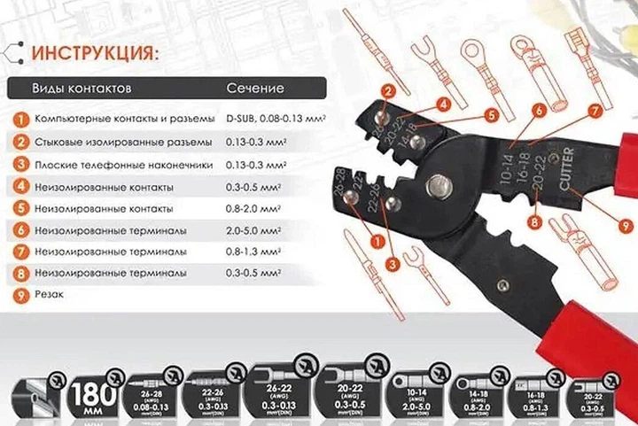 Інструмент для автоматичного зачищення та обтиску проводів Vkstar Cutter (стрипер) - зображення 7