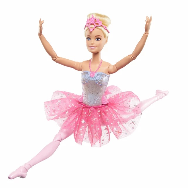 Lalka Blondynka Baletnica Barbie Magiczne światełka (194735112241) - obraz 3