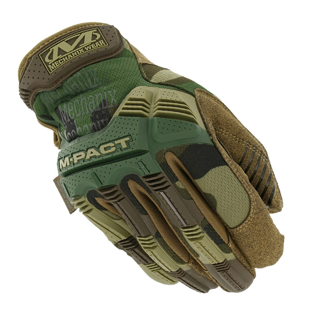 Тактичні рукавички Mechanix M-Pact Glove Woodland MPT-77 - зображення 1