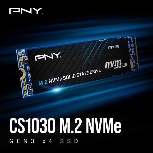 Dysk SSD PNY CS1030 250 GB NVMe M.2 2280 PCIe 3.0 x4 3D NAND (TLC) (M280CS1030-250-RB) - obraz 2