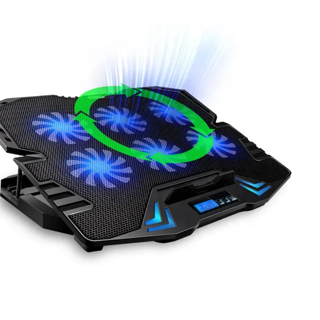 Подставка для ноутбука с охлаждением VHG K8 Laptop Cooling Pad, Black - Фото 4 Подставка для ноутбука с охлаждением VHG K8 Laptop Cooling Pad, Black - изображение 4