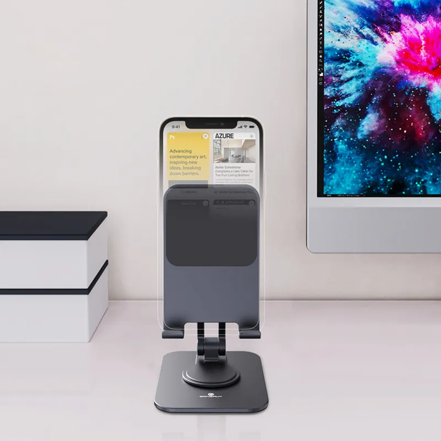 Подставка для телефона, планшета VHG L10 поворотная 360°C Phone Tablet Stand, Grey - изображение 4
