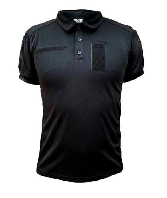 Тактична футболка поло Polo 48 розмір M,футболка зсу поло чорний для поліцейських, чоловіча футболка поло - зображення 2