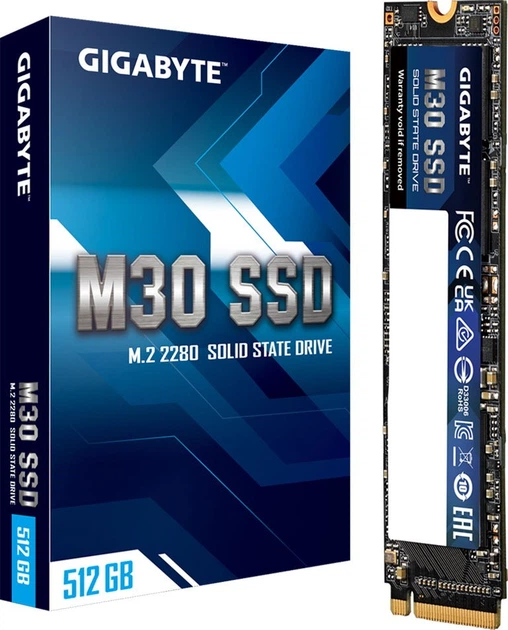 Gigabyte M30 512GB M.2 NVMe PCIe 3.0 x4 3D NAND (TLC) (GP-GM30512G-G) - зображення 4