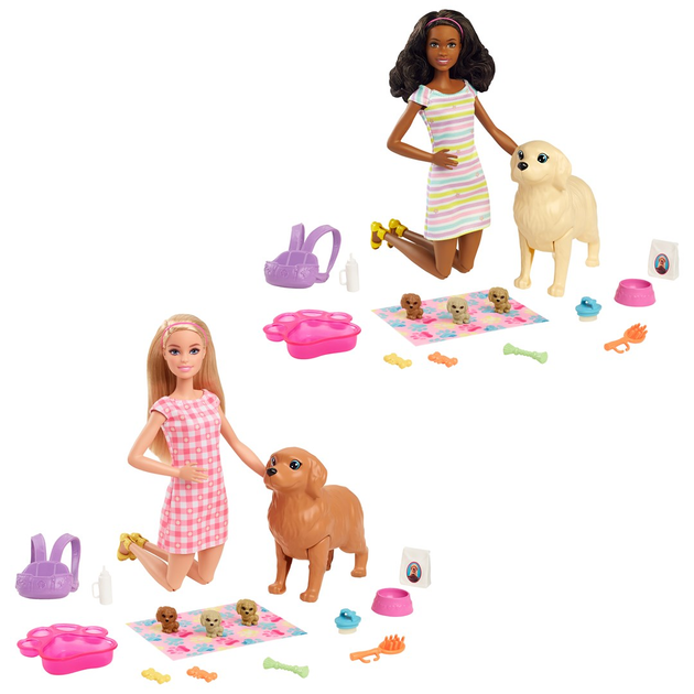 Ігровий набір із лялькою Barbie Народження цуценят (194735012442) - зображення 2