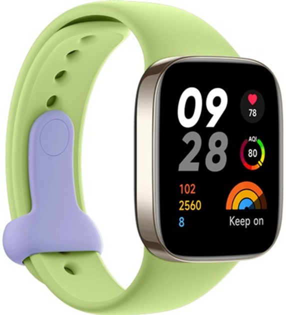 Pasek Xiaomi do Xiaomi Redmi Watch 3 Silicone Strap Lime Green (6941812708149) - obraz 2