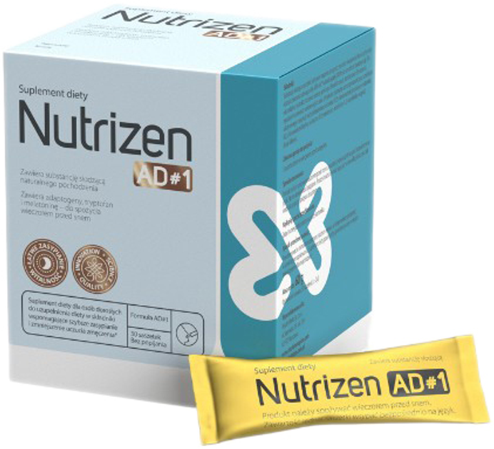 Харчова добавка Nutrizen AD1 30 пакетиків (5906735710045) - зображення 1