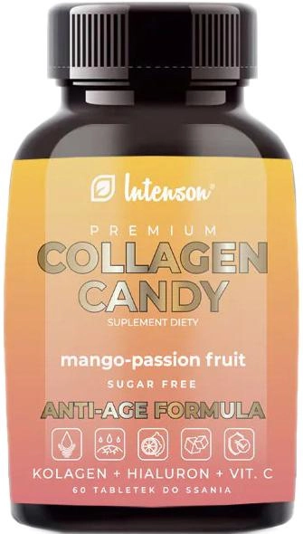Харчова добавка Intenson Collagen Candy 60 таблеток Манго (5905454130486) - зображення 1