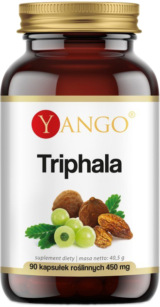 Харчова добавка для травлення Yango Triphala 90 капсул (5904194063122) - зображення 1