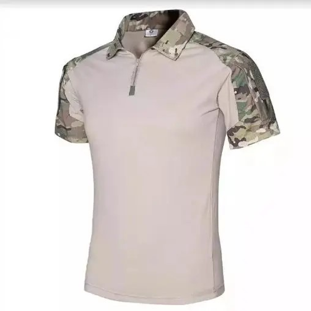 Тактична футболка поло з коротким рукавом сорочка бойова Multicam Ubacs р.S 1шт. - зображення 1