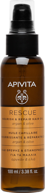 Olejek Apivita do odżywiania i odbudowy włosów 100 ml (5201279073534) - obraz 1