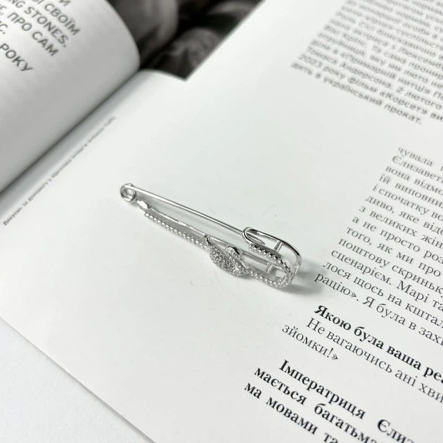 Серебряная подвеска с фианитами (2136354) - изображение 3