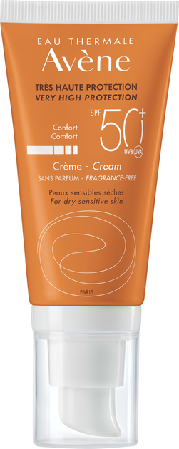 Avene SPF 50+ krem przeciwsłoneczny skóra sucha i wrażliwa 50 ml (3282770098938) - obraz 1