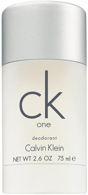 Парфумований дезодорант унісекс Calvin Klein Ck One Deo Stick New 75 мл (0088300108978) - зображення 1