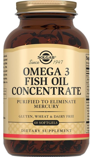 Omega-3 Solgar koncentrat oleju z ryb 60 kapsułek (0033984017603) - obraz 1