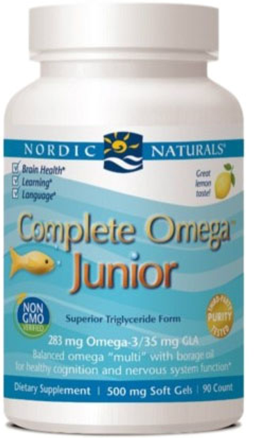 Харчова добавка Nordic Naturals Complete Omega Junior 90 жувальних гумок (768990017759) - зображення 1