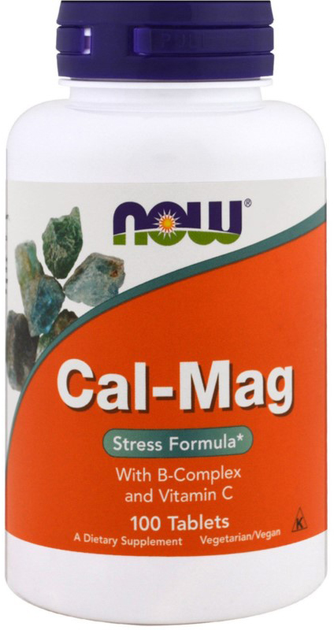 Now Foods Cal-Mag Stress Formula 100 tabletek (733739012753) - obraz 1