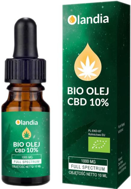Suplement diety Olandia Bio Olej CBD 10% 10 ml Full Spectrum (5906660190660) - obraz 1