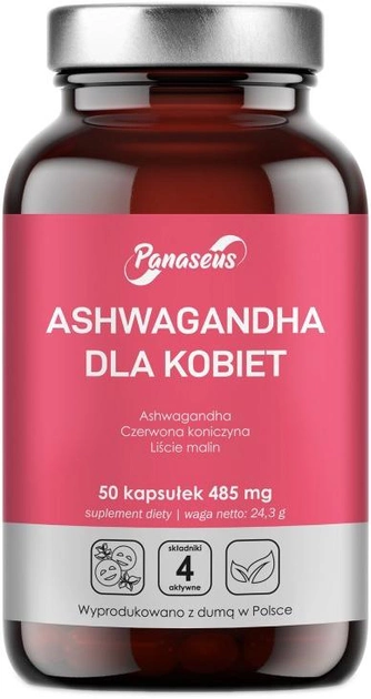 Харчова добавка Panaseus Ashwagandha для жінок 50 капсул Serenity (5904194061326) - зображення 1