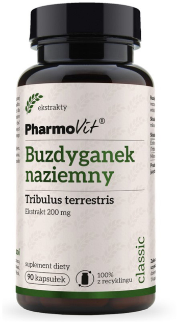 Харчова добавка Pharmovit Трибулус 4:1 200мг 90 капсул (5902811231985) - зображення 1