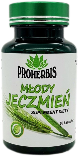 Proherbis Młody Jęczmień 400mg 60 kapsułek (5902687151448) - obraz 1