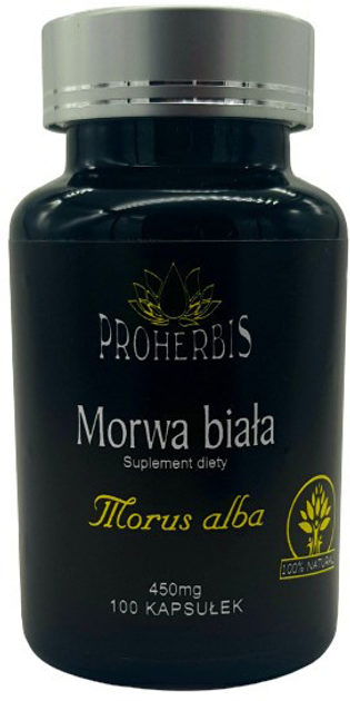 Proherbis Morwa Biała 100 kapsułek (5902687157891) - obraz 1