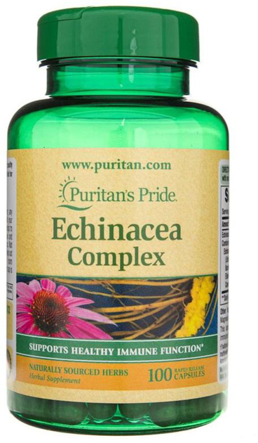 Харчова добавка Puritans Pride Echinacea Complex 100 капсул (74312109225) - зображення 1