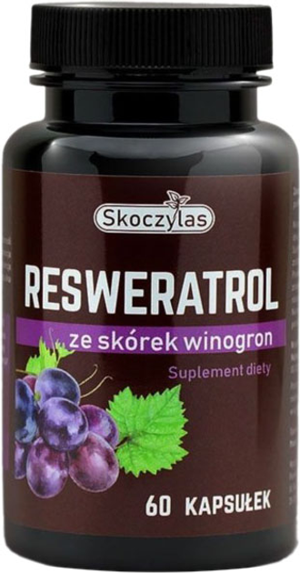 Харчова добавка Skoczylas Resveratrol 60 капсул Антиоксидант (5903631208041) - зображення 1