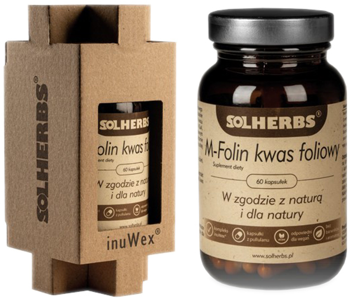 SOLHERBS M-Folin Kwas Foliowy 60 kapsułek (5908224731050) - obraz 1