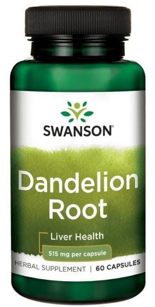 Suplement diety Swanson Dandelion 515 mg 60 kapsułek (87614113364) - obraz 1